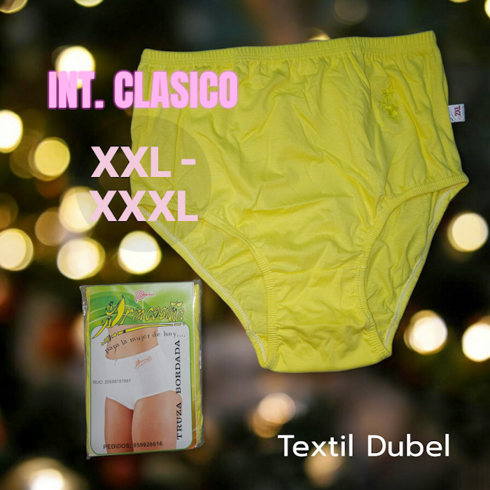 INT. PRINCESITA CLASICO AMARILLO TALLA /XXL - XXXL