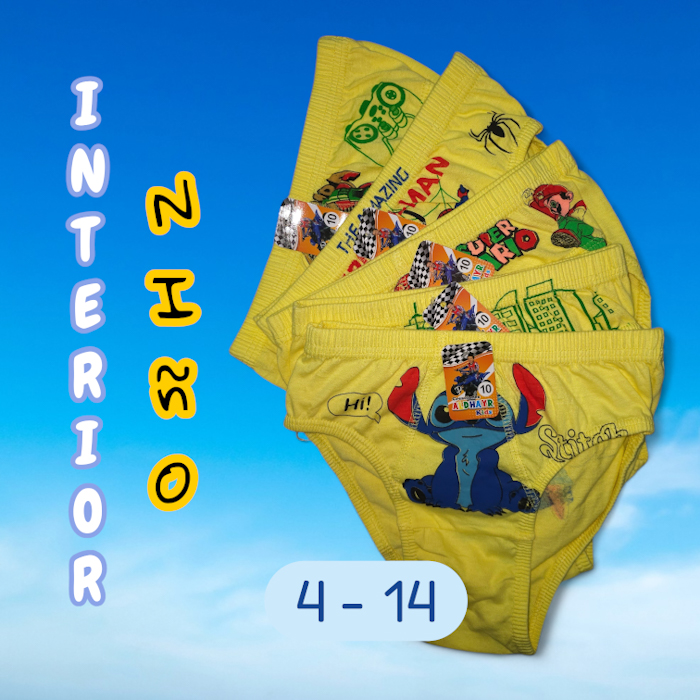 INT. NIÑO RECUBIERTO DIFERENTES MODELOS C/ AMARILLO